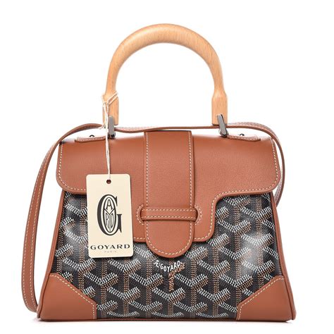 goyard goyardine mini saigon black|goyard saigon price.